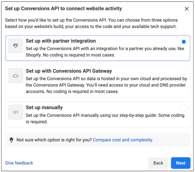 Set up Conversions API