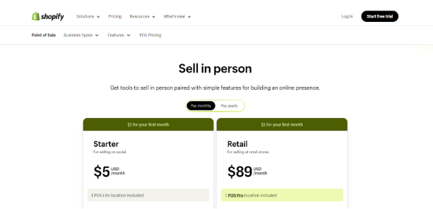 Shopify POS Plan