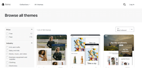 Shopify Paid Themes