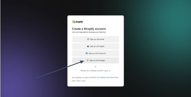 Create A New Shopify Account