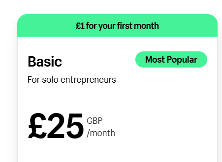 Shopify UK Basic Plan