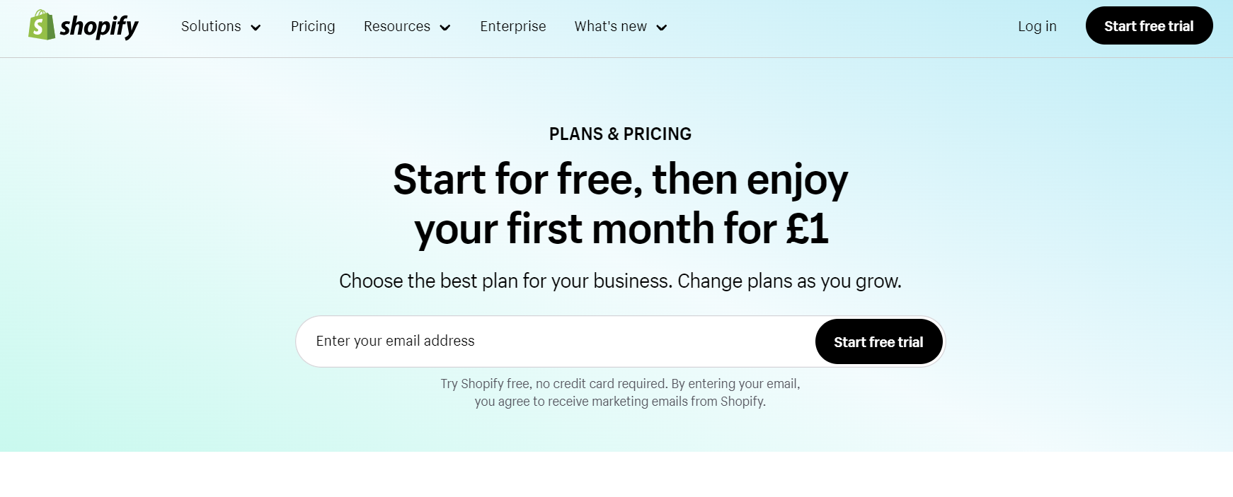 Shopify UK Free Trial